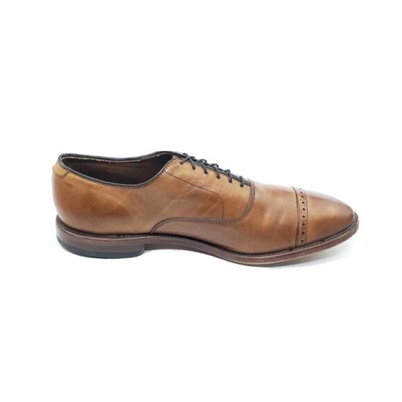Allen Edmonds Fifth Avenue Men’s Cap Toe Oxford Walnut Leather Shoes 11.5 C - Picture 3 of 13
